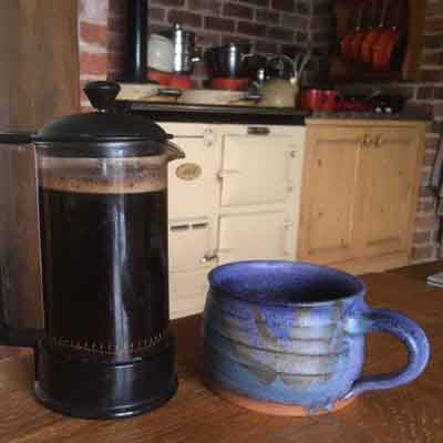coffee pot and mug